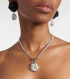 Magda Butrym Floral crystal-embellished pendant necklace