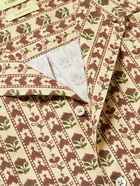 De Bonne Facture - Camp-Collar Printed Cotton-Voile Shirt - Neutrals