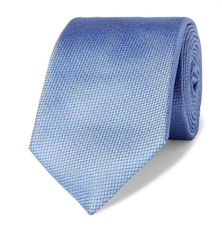 Photo: Canali - 8cm Silk-Jacquard Tie - Blue