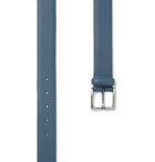 Anderson's - 3.5cm Full-Grain Leather Belt - Blue