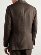 J. Mueser - Waverly Slim-Fit Linen Suit Jacket - Brown