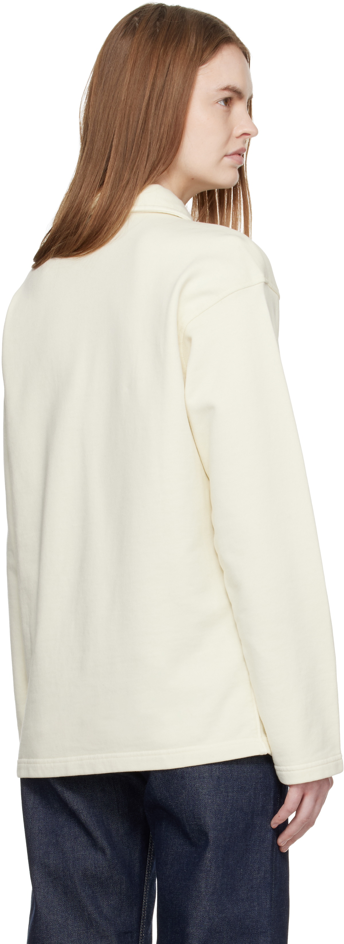 A.P.C. Navy Long-Sleeve Polo
