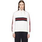 Harmony White Sidonie Zip-Up Sweater