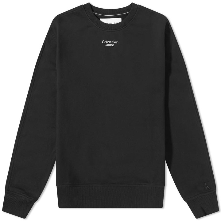 Photo: Calvin Klein Stacked Logo Crew Sweat