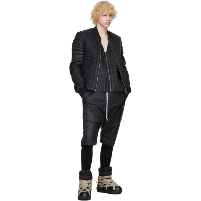 Rick Owens Black Moncler Edition Down Moapa Vest Rick Owens