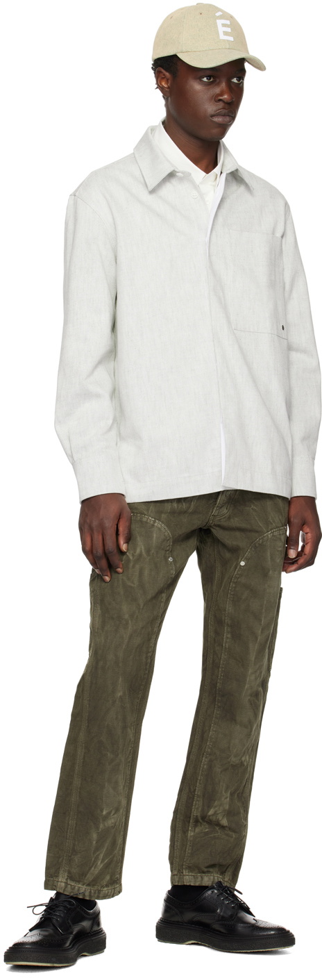 Études Gray Picture Denim Shirt