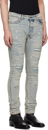 Ksubi Blue Van Winkle Paint Summer Jeans