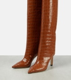 Jimmy Choo Alizze 85 leather knee-high boots