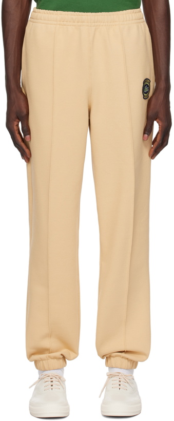 Photo: Lacoste Beige Pinched Seam Sweatpants