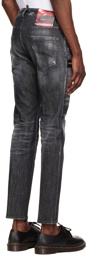 Dsquared2 Black Knee Panel Cool Guy Jeans