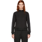 T by Alexander Wang Black Shrunken Zip-Up Track Jacket