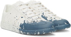 Maison Margiela White & Blue Replica Sneakers