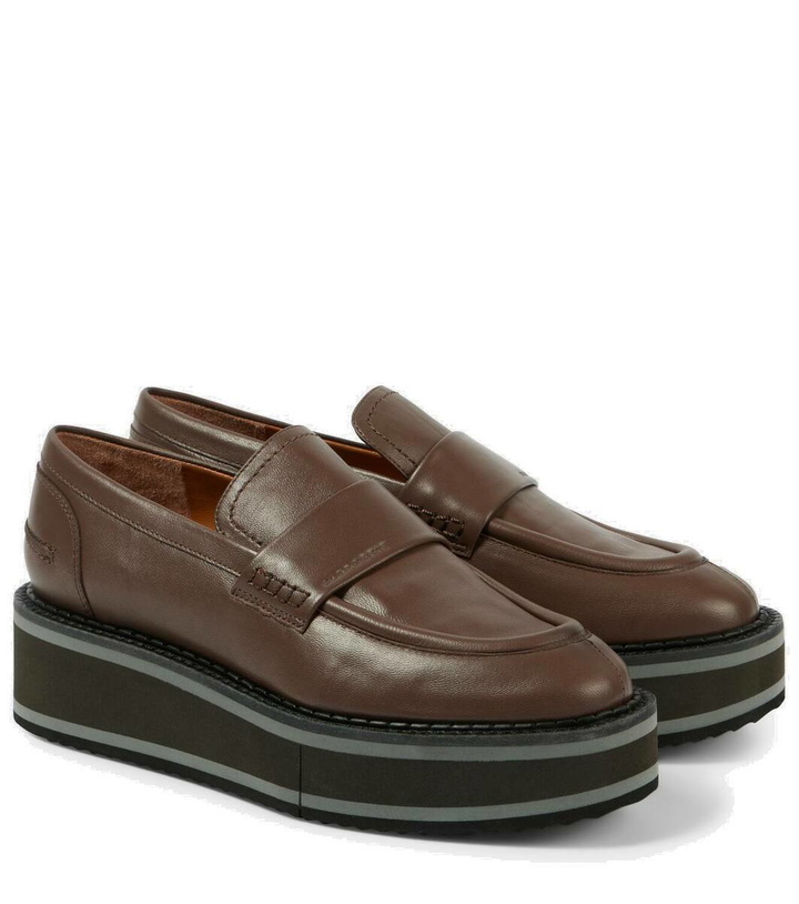 Photo: Clergerie Bahati leather platform loafers