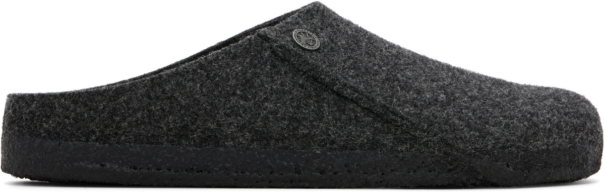 Birkenstock Gray Regular Zermatt Felt Loafers