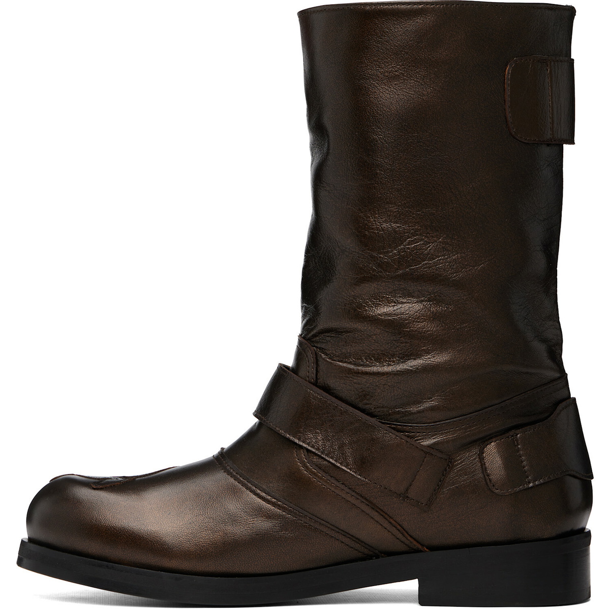 Stefan Cooke Brown Pegasus Biker Boots