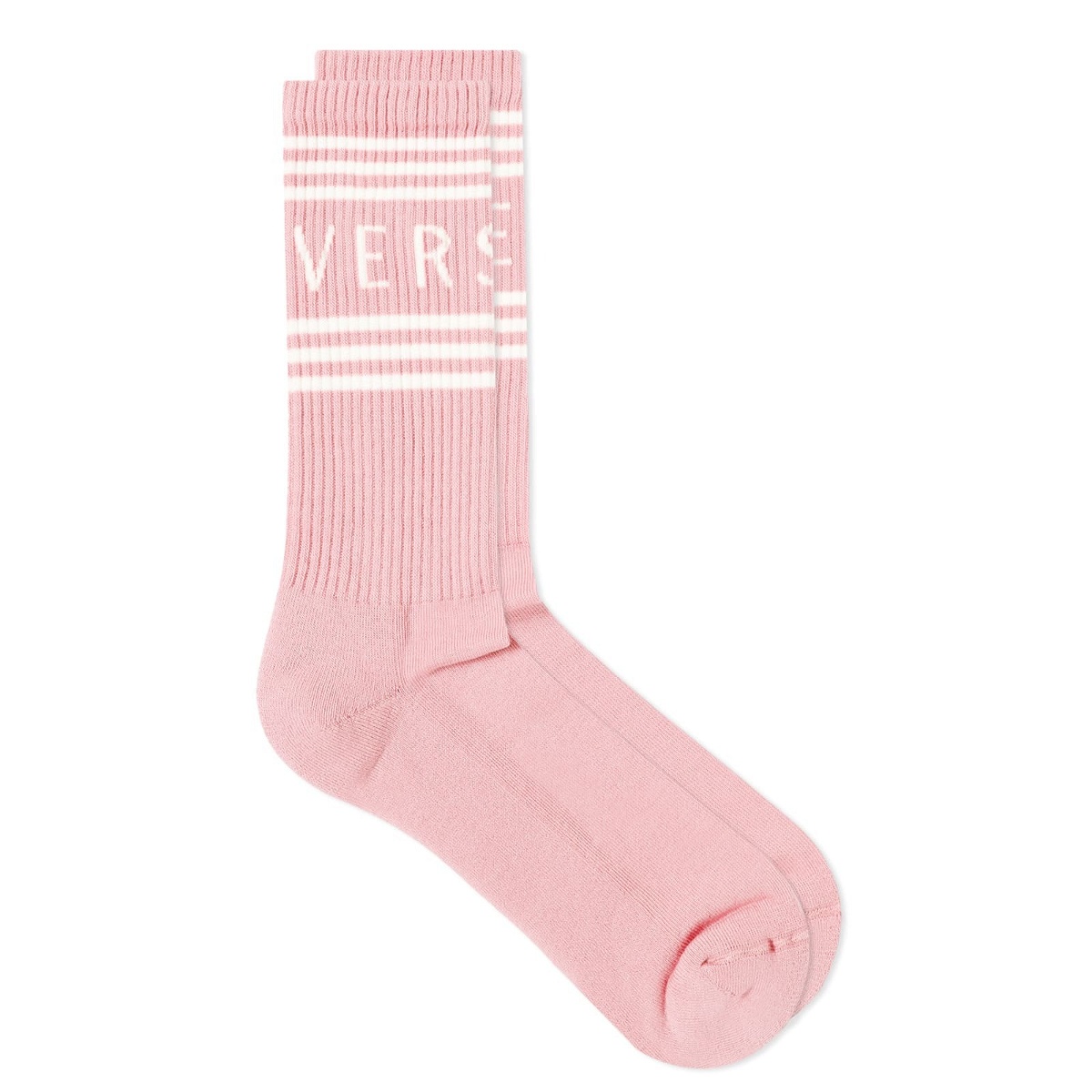 Versace Men's Logo Socks in Pink Versace