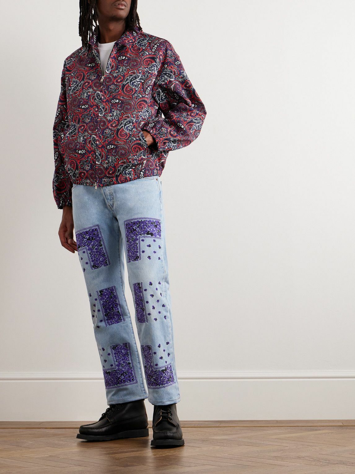 NOMA t.d. - Paisley-Print Cotton-Twill Blouson Jacket - Red