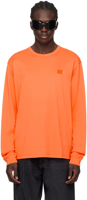 Photo: Acne Studios Orange Regular Longsleeve T-Shirt