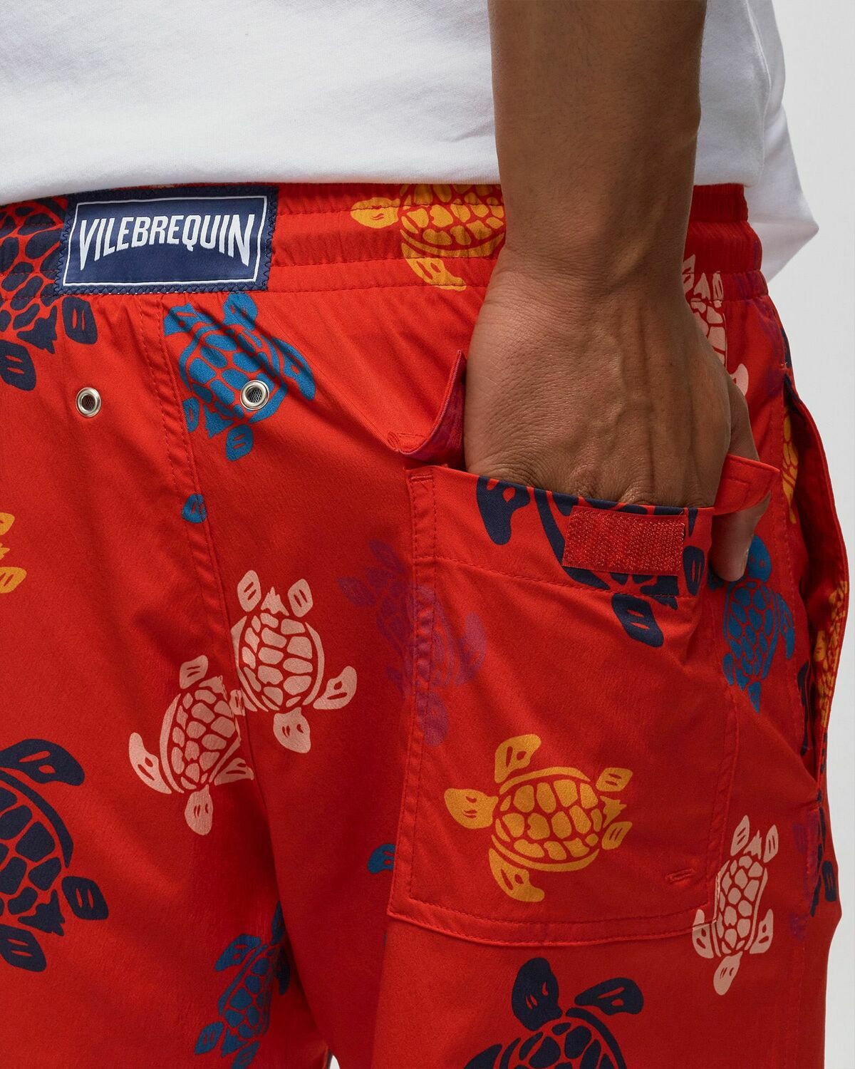 Vilebrequin Moorise Swimshorts Red Mens Swimwear Vilebrequin