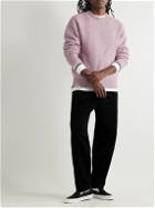Saturdays NYC - Atkins Ribbed Wool Sweater - Purple