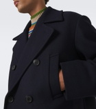 Dries Van Noten Double-breasted wool-blend coat