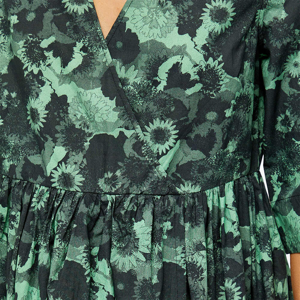 green and black gingham dress Ganni // Pink & Green Tie Dye Wrap Dress – VSP Consignment