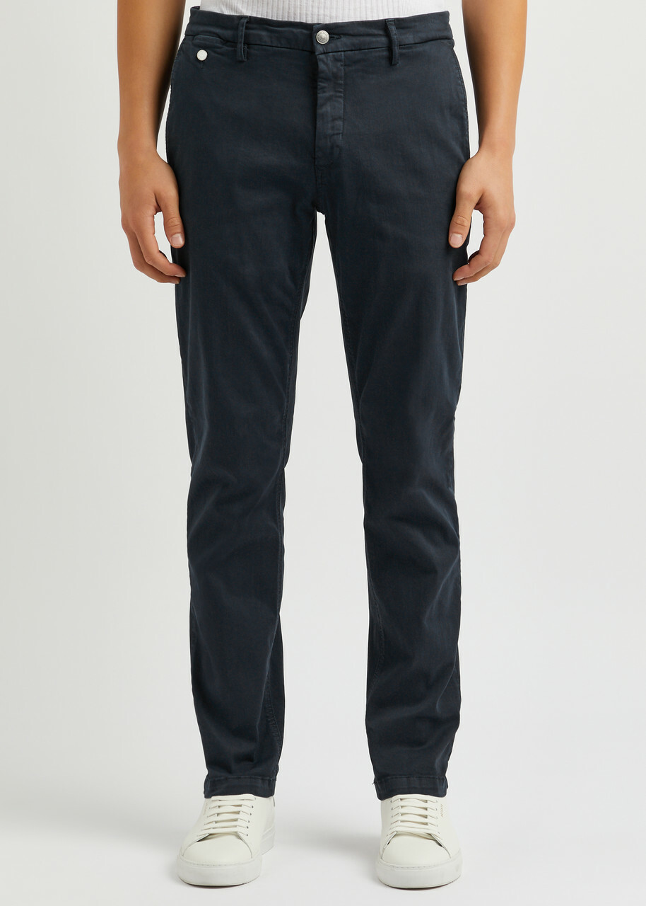 Replay Benni Hyperflex X.lite Cotton-blend Chinos Navy