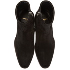 Saint Laurent Black Suede Wyatt Boots