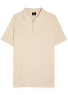 PS Paul Smith Textured Cotton Polo Shirt Ecru