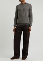 Emporio Armani Logo-monogrammed Knitted Jumper Black