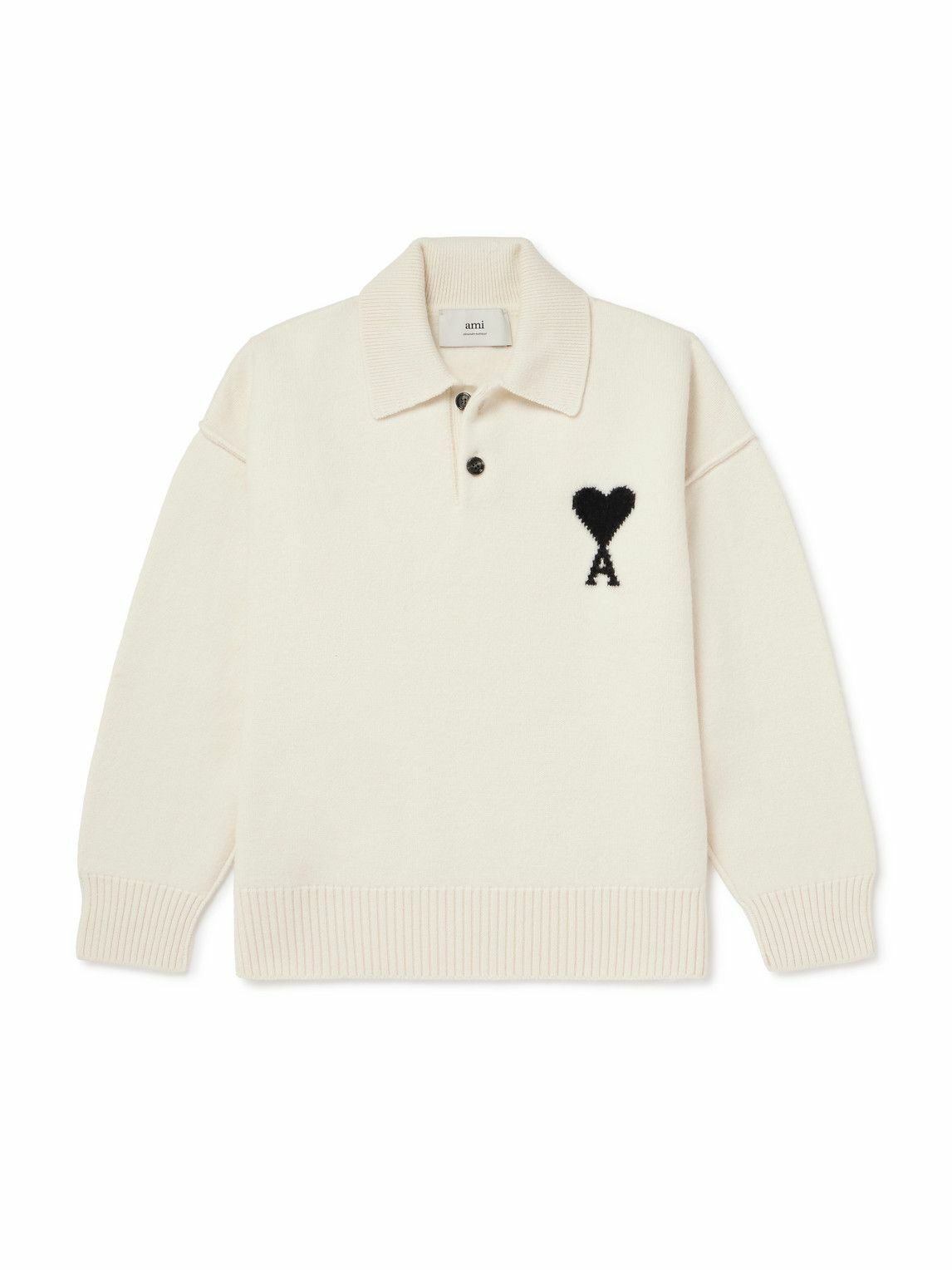 AMI Paris Off-White Ami de Cœur Sweater AMI