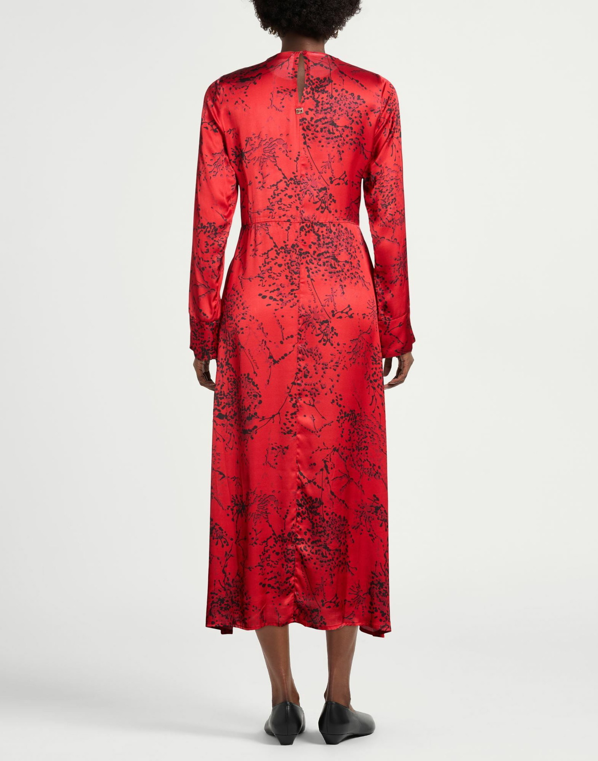 Manila Grace Womens Midi dress in Red