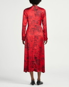 Manila Grace Womens Midi dress in Red