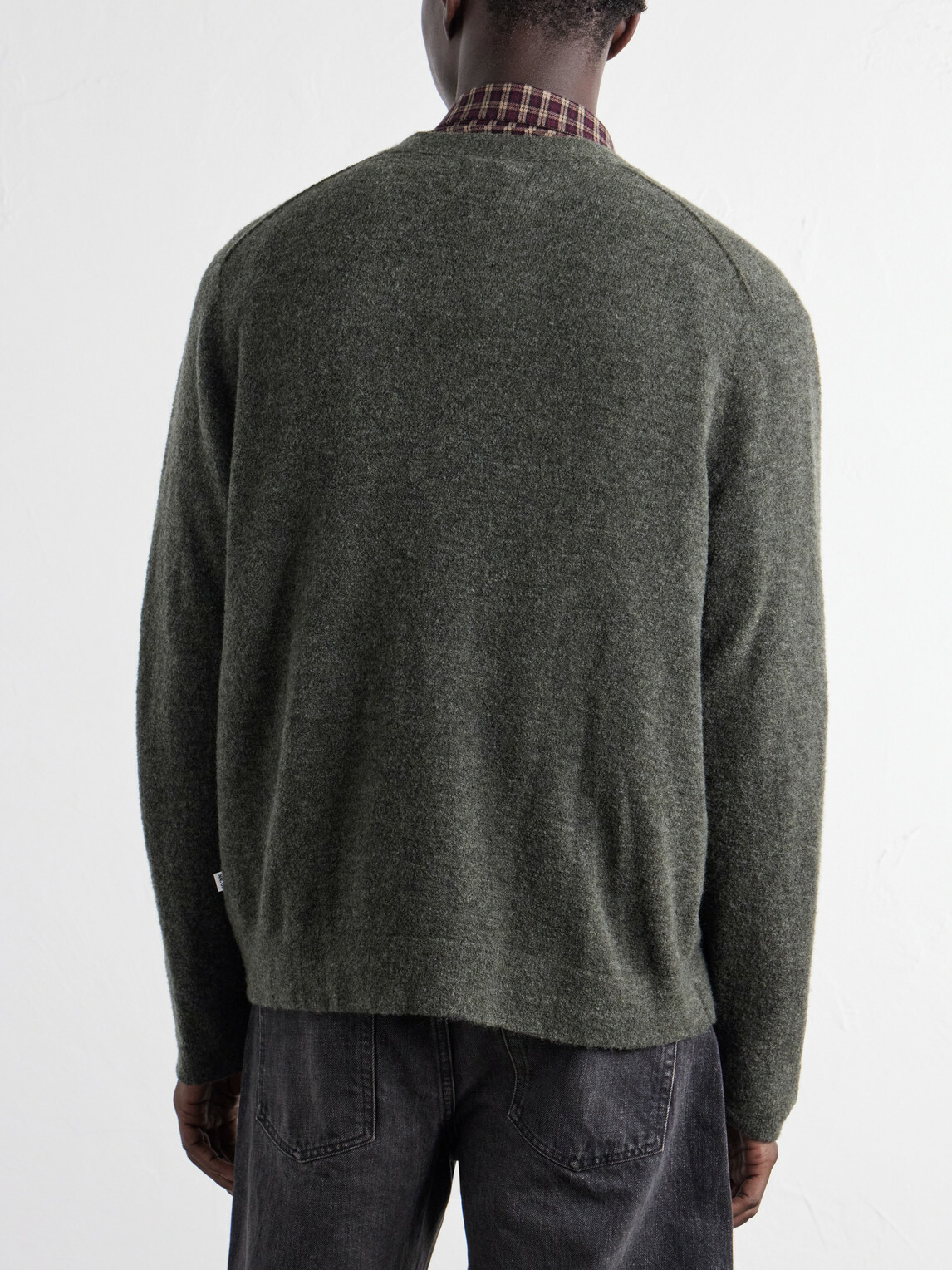 NN07 - Gavin 60073 Bouclé Wool-Blend Cardigan - Green