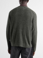 NN07 - Gavin 60073 Bouclé Wool-Blend Cardigan - Green