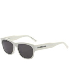 Balenciaga Men's BB0164S Sunglasses in Ivory Grey