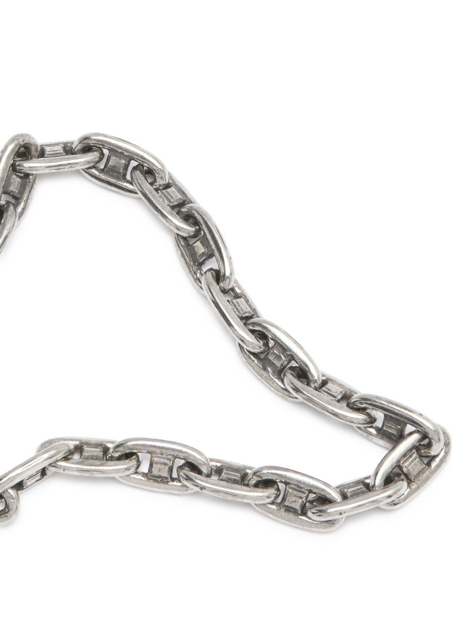 Saint Laurent Anchor Chain Bracelet Silver Saint Laurent