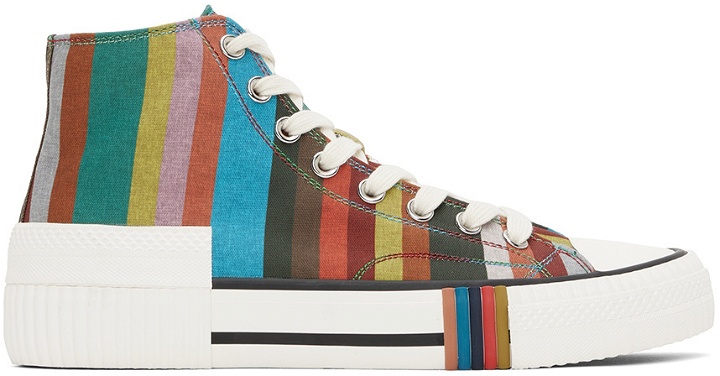 Photo: Paul Smith Multicolor Signature Stripe Kelvin Sneakers