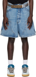 B1ARCHIVE Blue Carpenter Denim Shorts
