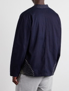 KAPITAL - Kakashi Embroidered Cotton-Twill Overshirt - Blue