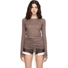 Rick Owens Purple Tower Rib LS T-shirt