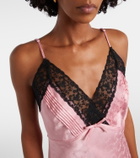 Rixo Alberta floral satin jacquard maxi dress