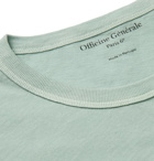 Officine Generale - Garment-Dyed Cotton-Jersey T-Shirt - Turquoise