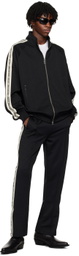 Izzue Black Studs Tape Sweatpants