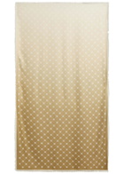 Tory Burch Monogram-print Silk Scarf - Brown - One Size