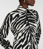 Dolce&Gabbana - Zebra-print silk-blend shirt
