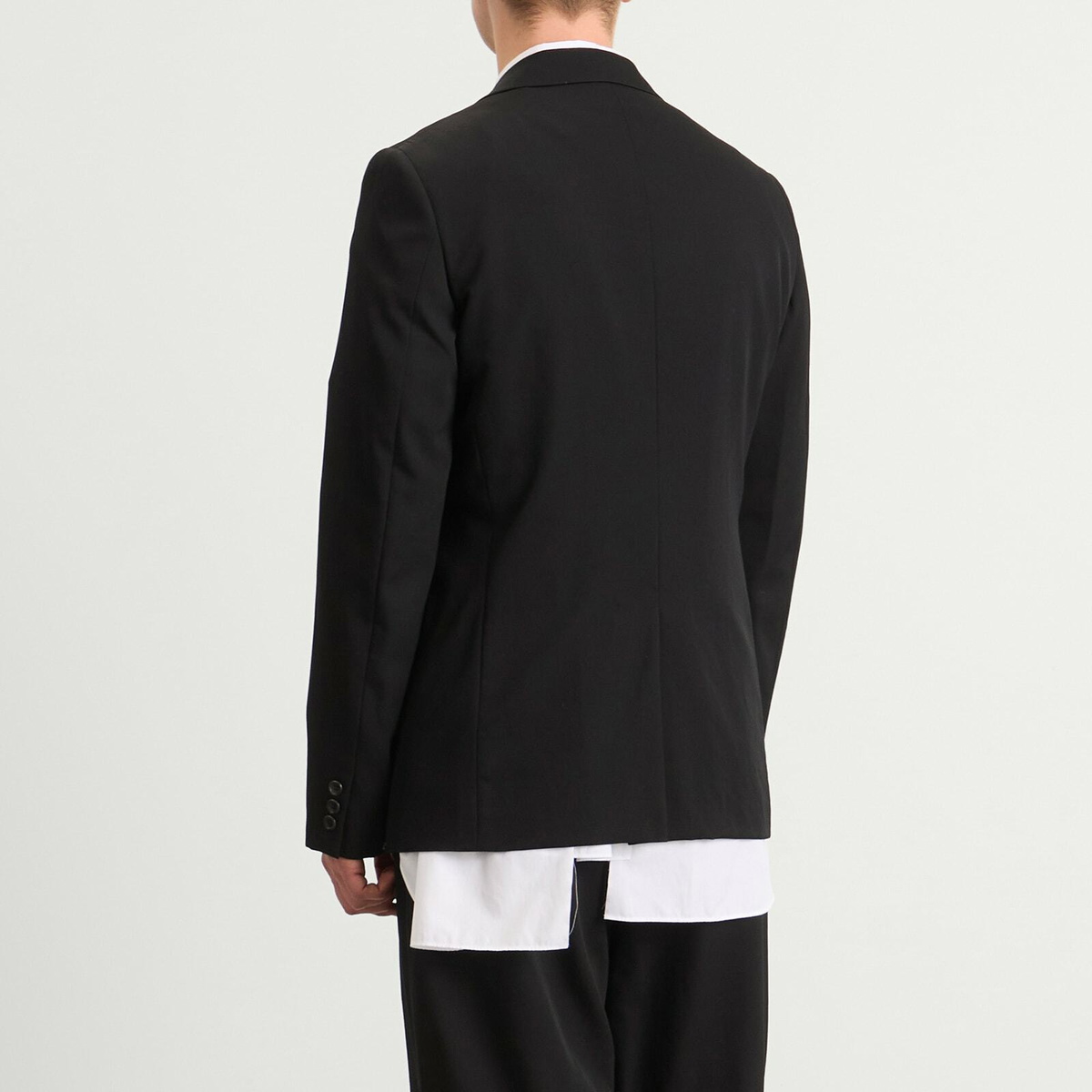 Comme des Garçons Homme Plus Men's Wool Single Breasted Blazer in Black