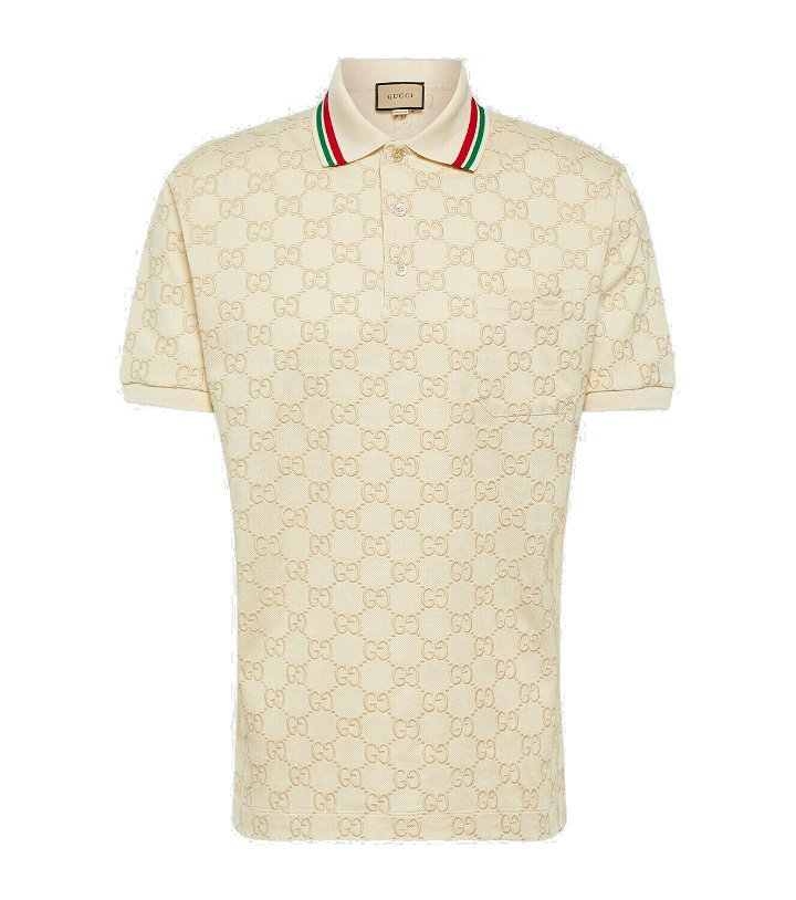Photo: Gucci GG embroidered polo top