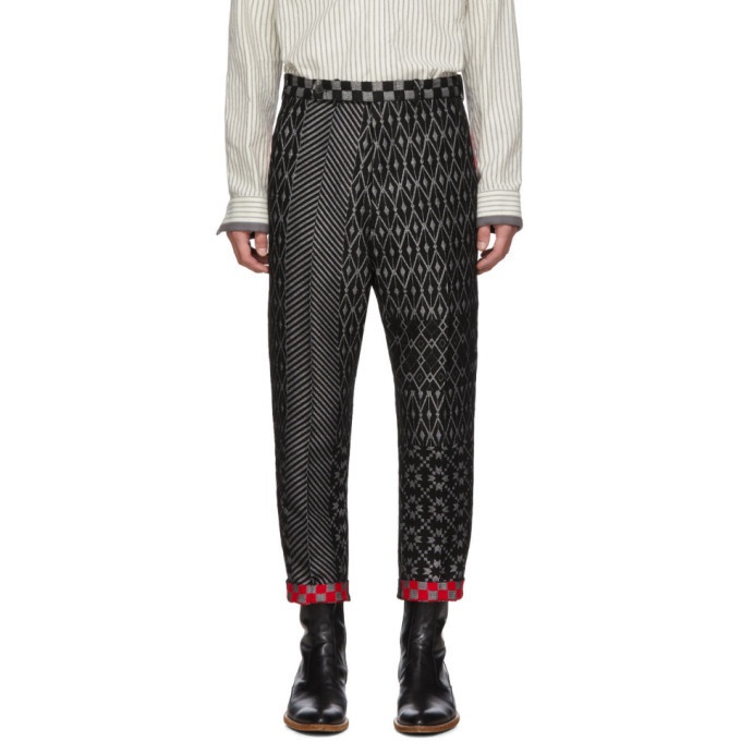 Photo: Haider Ackermann Grey Cropped Low Crotch Trousers