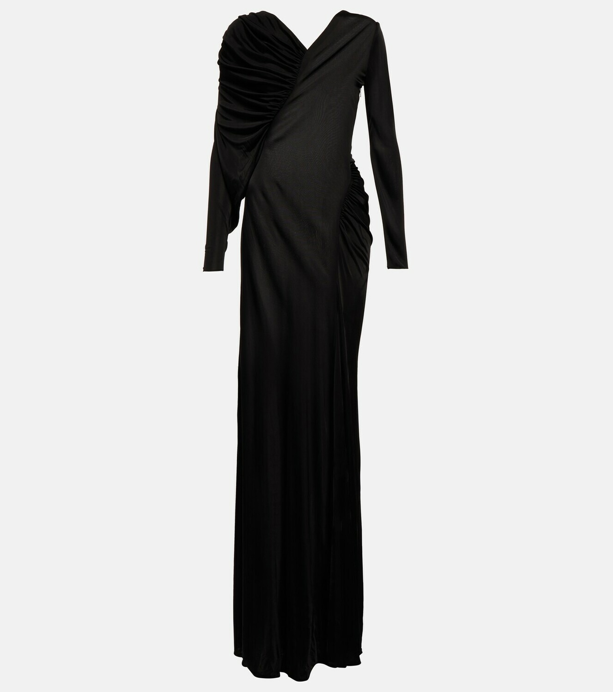 Saint Laurent - Draped jersey maxi dress Saint Laurent